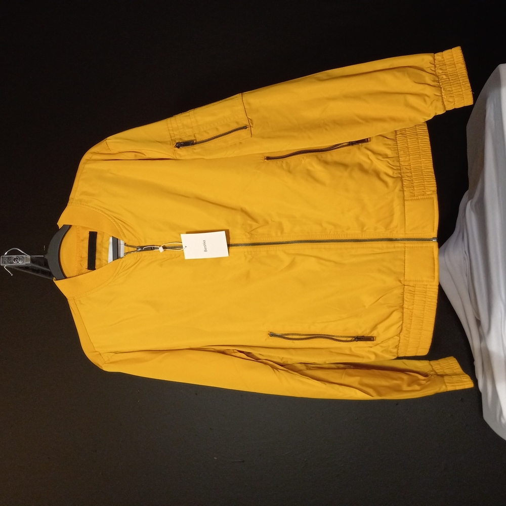 Bershka flight jacket light weight  mustard color